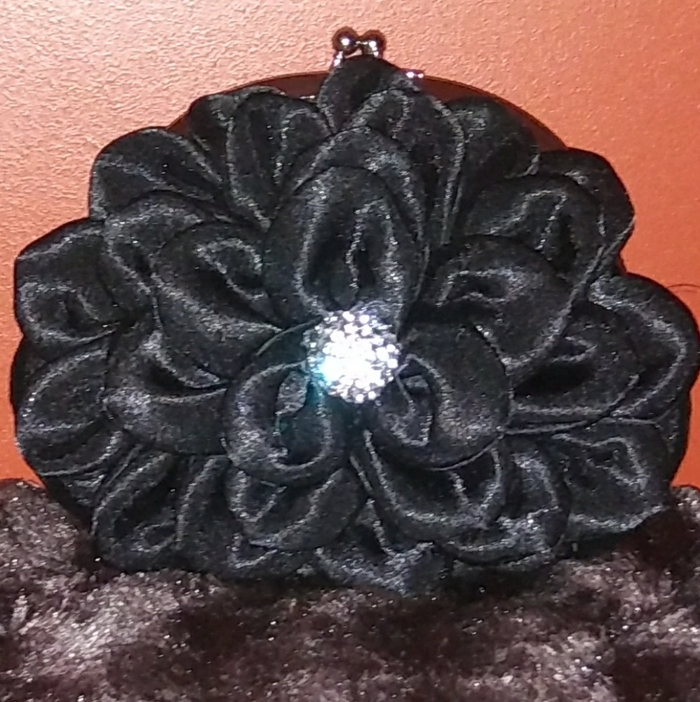 Daniel Ames Couture Bling Flower Evening Bag